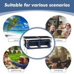 Adjustable Folding Aluminum Camping Table for Outdoors