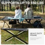 Extra Wide Camping Cot for Adults - XXL Size
