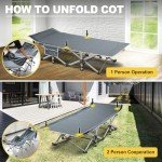 Portable Folding Camping Cot for Outdoor Adventures
