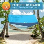 Blue Waterproof Camping Tarp and Rain Fly