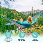 SZHLUX Portable Double & Single Camping Hammock