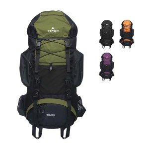 TETON 55L Scout Hiking and Camping Backpack