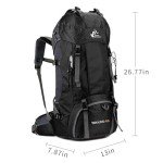 60L Waterproof Hiking Backpack with Rain Cover