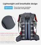 60L Waterproof Hiking Backpack with Rain Cover