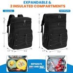Expandable Insulated Backpack Cooler for Adventures