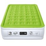 YENING Raised Double Air Mattress with Built-in Pump
