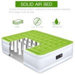 YENING Raised Double Air Mattress with Built-in Pump