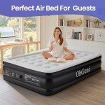 OhGeni Queen 18'' Raised Air Mattress with Pump
