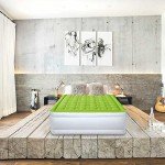 YENING Raised Double Air Mattress with Built-in Pump