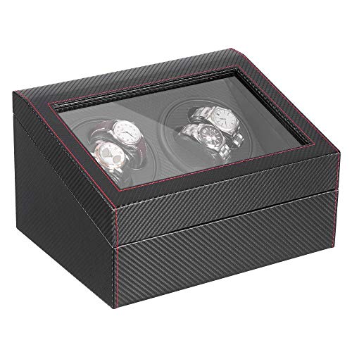 Automatic Watch Winder with Soft Leather Case