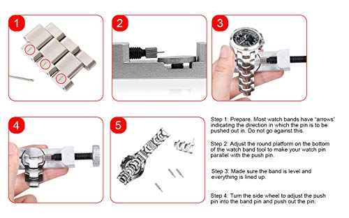 Selizo Watch Link Removal Kit with Extra Pins
