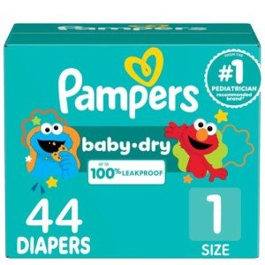 Pampers Baby Dry Size 1 Disposable Diapers
