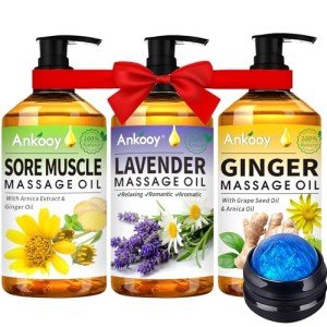 Couples Massage Oil Gift Set for Date Night