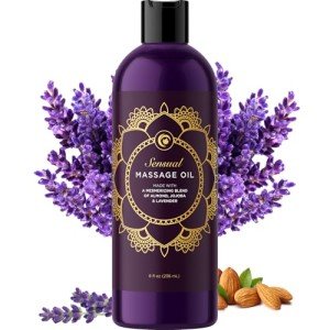 Sensual Aromatherapy Massage Oil for Couples 8 Fl Oz