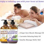 Romantic Massage Oil Gift Set for Couples
