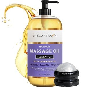 Lavender Massage Oil with Roller Ball - Couples Relaxation