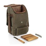 Wine Tote with Cheese Board & Knife Set