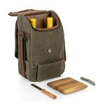 Wine Tote with Cheese Board & Knife Set