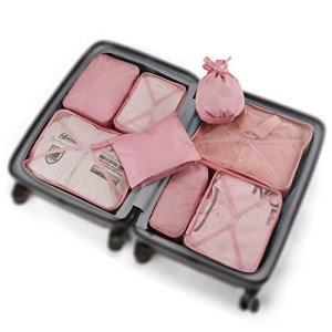 Couples Travel Packing Cubes Set - 8 Pieces