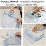 Couples Travel Packing Cubes Set - 8 Pieces