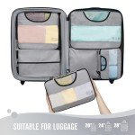 Travel Packing Cubes Set with Shoe Bag