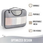 Travel Packing Cubes Set with Shoe Bag