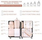 9-Piece Travel Packing Cube Set with Shoe Bag