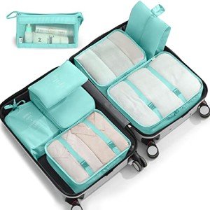 8-Piece Packing Cube Set for Couples Travel