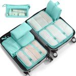 8-Piece Packing Cube Set for Couples Travel