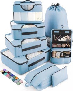 Veken 8-Piece Packing Cube Set for Travel
