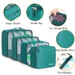 8-Piece Aqua Packing Cubes for Couples Travel