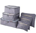 Travel Storage Bags Set for Couples - Grey