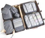 Travel Packing Cubes Set for Couples – 8 Pieces