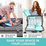 8-Piece Packing Cube Set for Couples Travel