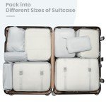 Light Grey Packing Cubes Set for Travel