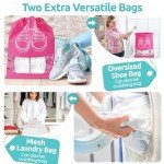 12-Piece Packing Cubes Set for Travel (Rose)