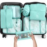 Travel Packing Cubes Set for Couples (Blue)