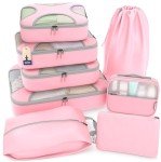8-Pack Lightweight Travel Cubes - Summer Pink