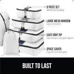 Gorilla Grip 6-Piece Travel Packing Cube Set