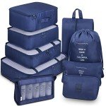 Mossio Set of 9 Travel Bag Organizer