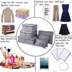 Travel Storage Bags Set for Couples - Grey