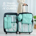 8-Piece Packing Cube Set for Couples Travel