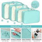 Travel Packing Cubes Set for Couples (Blue)