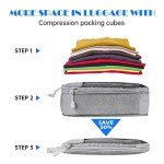 7-Piece Travel Packing Cube Set for Couples