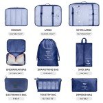 Mossio Set of 9 Travel Bag Organizer