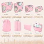 8-Pack Lightweight Travel Cubes - Summer Pink