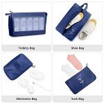 Mossio Set of 9 Travel Bag Organizer