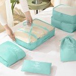 Travel Packing Cubes Set for Couples (Blue)