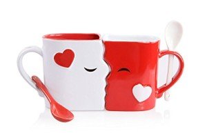 Kissing Mugs Set for Couples – Perfect Gifts