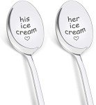 His and Hers Ice Cream Spoons - Couples Gift